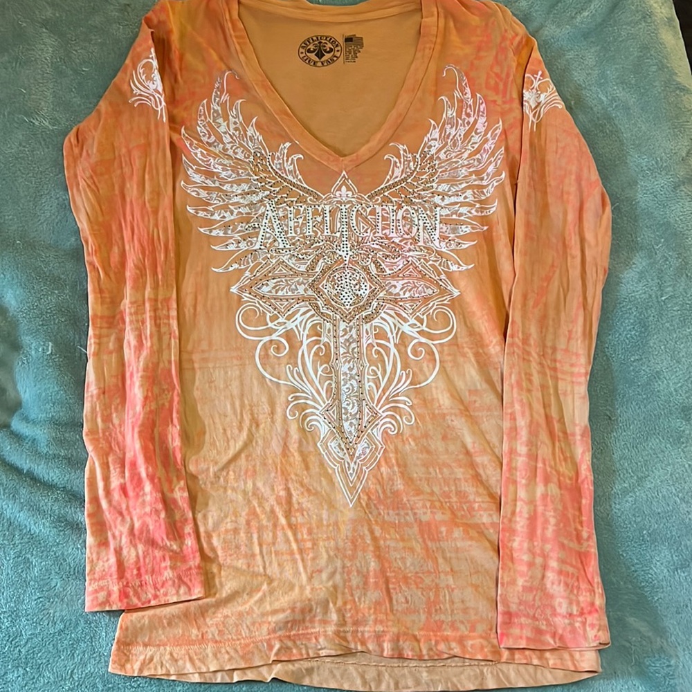 Womens Affliction Long Sleeve